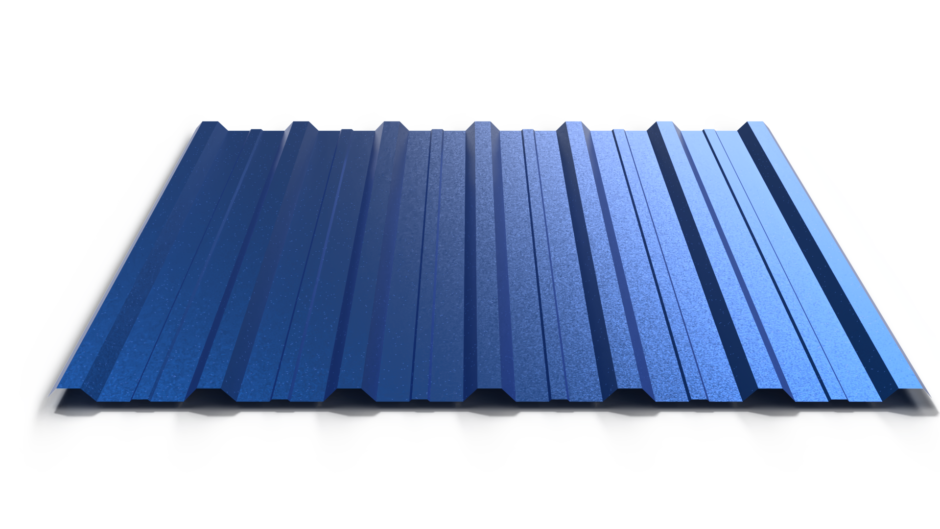 Chapa trapezoidal 25/1020 de Acero Transamérica en color azul
