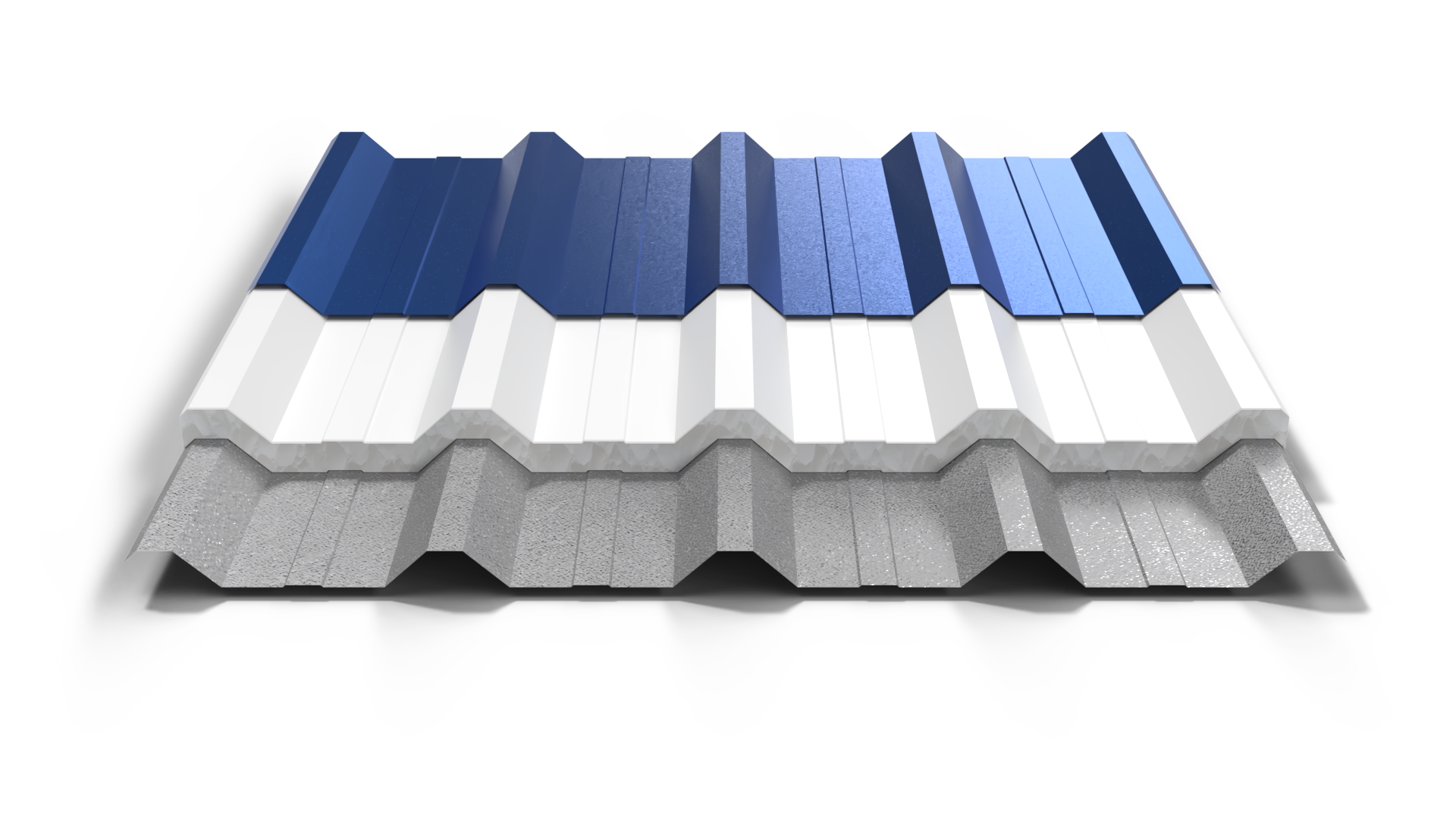 Panel sándwich trapezoidal 40/1020 de Acero Transamérica